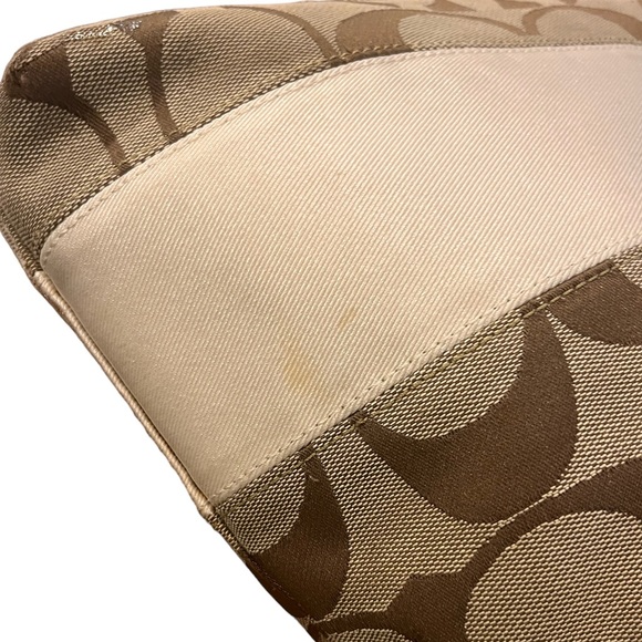 COACH Canvas Monogram Convertible Shoulder/Crossbody Bag - Picture 15 of 16